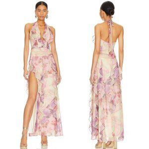 NBD Divya Maxi Dress in Patchwork Multi
